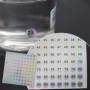 5 feuilles numéro 1-500 rond étanche numéro d'ongle autocollant Laser étiquette numérique auto-adhésif numéro autocollant Gel po