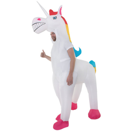 Morph Déguisement Licorne Gonflable Adulte, Costume Carnaval Fantaisie, Idéal Fêtes et Événements, Taille Unique