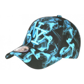 Casquette NY Bleue et Noire Fashion Streetwear Baseball Smoky - Taille Unique - Bleu
