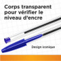 BIC Cristal Original Stylos-Bille Pointe Moyenne (1,0 mm) - Parfait pour l'Ecole et au Bureau - Couleurs Assorties, Pochette For