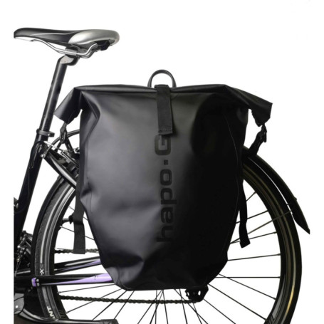 Hapo-G - Sacoche vélo Porte Bagage arrière - Accessoire vélo, Velo Electrique (VAE), VTT, VTC, Ville - Grande capacité de 20L - 