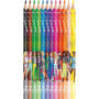 Maped - 12 Crayons de couleur Barbie - Crayons de coloriage en résine - Crayons de couleur enfants - Mines résistantes - Forme T