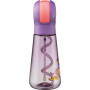 Maped Picnik - Gourde Ecozen Lapin Violet Fluo - Paille Intégrée qui fait des Bulles - Ouverture Manuelle Facile - Poignée Intég