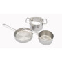Baumalu, Mini sauteuse, inox, petite capacité, cuisson rapide et uniforme, compatible induction, taille mini, couleur inox, Acie