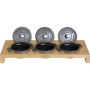 STAUB Présentoir pour 3 Mini Cocottes, Bambou, 42 x 16 cm