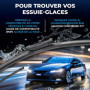 VALEO Silencio Essuie-glace - VF369 - Kit de Balais d'Essuie-glace 500 mm / 450 mm Plats d'Origine de Haute performance, Visibil