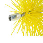 RUECAB - Hérisson de ramonage, brosse ramonage - Avec anneau de filetage femelle standard de M12mm - Poils synthétiques - Convie