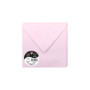 Clairefontaine 5533C - Paquet de 20 Enveloppes Gommées - Format Carré 16,5x16,5cm - 120g/m² - Coloris Rose Dragée - Invitation E