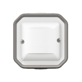 LEGRAND - Détecteur Mural Plexo sans Neutre 100W LED - Composable Gris