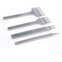 Malayas 4Pcs 6mm DIY Cuir Kit Outils Perforatrice Artisanat du Cuir Griffe Perforateur Trou Couture Diamant Laçage 1+2+4+6 Prong