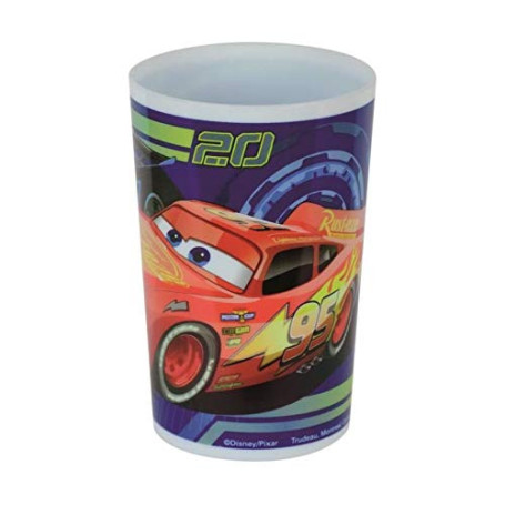 Fun House 005514 Disney Cars Verre 220ml pour Enfant, Bleu