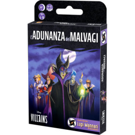 Asmodee, Disney Villains : l'assemblée des méchants, Jeu de société de Bluff et de stratégie, 6-12 Joueurs, 10+ Ans, édition en 