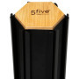 Five - Porte Capsules Expresso Rotatif en Bambou et Métal Noir capacité 60 Capsules