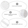 Scicalife 1000Pcs Rouleaux de Coton Dentaire Haute Absorbante Boule de Coton Roulée Tampons de Coton Bouchons de Nez pour Enfant