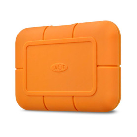LaCie Rugged SSD 500Go, Disque SSD externe, USB-C Thunderbolt 3, PC Mac iPad & iPhone, Data Rescue Service (STHR500800)