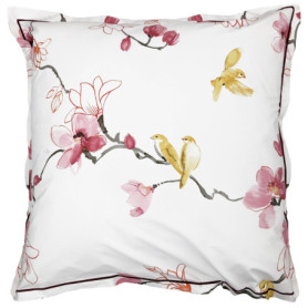 Linnea Taie d'oreiller 65x65 cm Percale 100% Coton Elisa Rose