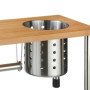 Etagère de Cuisine Porte ustensiles et essuie-Tout en Bambou - 51 x 21 cm