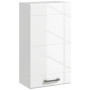 kleankin Armoire Murale de Salle de Bain, Placard de Rangement Toilette 3 Niveaux, étagère réglable, 1 Porte, Moderne, Armoire S
