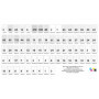20 Planches de 27 étiquettes 70 x 31 mm = 540 étiquettes autocollantes Blanc Mat Feuilles A4 étiquette adhésive 70 x 31 UGE27V02
