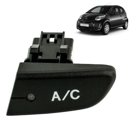 Bouton climatisation compatible pour C1, Peugeot 107 et Toyota Aygo (2005-2014) Interrupteur de climatisation 6554KX