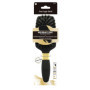 Jean Louis David - Brosse à Cheveux Démêlante - Poils Mixtes en Nylon & Sanglier - Coloris Aléatoire - Doré ou Argent