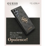 Guess GUHCS24L4GMGGR Coque Rigide pour S24 Ultra S928 Noir 4G Big Metal Logo