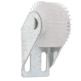 cyclingcolors Guide de tablier acier de volet roulant avec roue en PVC à visser épaisseur 35mm entraxe 15mm Store Fenêtre Enroul