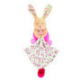 BABY NAT' - Pantin PM avec Doudou Lapin POUPI Rose- BN6036