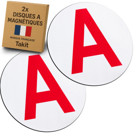 Takit Disque A Magnétique 2X - Version 2025 - Marque Française - Disque Magnétique Jeune Conducteur