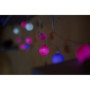 ëlopop Guirlande Lumineuse Intérieure I 30 Boules Multicolores Couleur Rose Blanc et Violet I LED Blanc I Longueur de 3m50 I Déc
