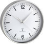 TFA Horloge Murale Radio-Pilotée en Aluminium, Blanc, 19,5 x 4,5 x 19,5 cm
