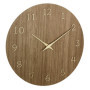 TFA Dostmann Horloge Murale en Bois analogique, 60.3072.23, Horloge à Quartz, Accessoire de décoration, Horloge Murale Moderne, 