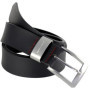 Pierre Cardin 70007 40 mm Wide Black or Brown Leather Belt, Größe/Size:150, Farbe/Color:noir