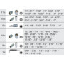 KS Tools - 712.1010 - Module de douilles en pouces 1/4 1/2 - Pour servantes et établis - 62 pièces