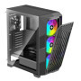 Xilence XILENT BREEZE II X812.ARGB Boîtier PC Gaming, 3x 120mm ARGB et 1x 120mm PWM Fans, Midi Tower ATX, Glass Side Panel, faça