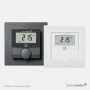 Homematic IP Smart Home 156669A0 Thermostat Mural numérique avec capteur d'humidité, Chauffage au Sol avec Application, Alexa, G