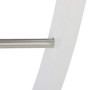 Relaxdays Porte-Serviettes Mural 3 Barres, Salle de Bain, Tablette étagère, Support Serviettes, 40 x 38 x 25 cm, Blanc