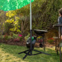 Relaxdays Support de Parasol, Jardin & Camping, Mobile, Pliant, 25-32 mm, HLP 55x76x76 cm, Acier, Noir