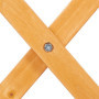 Relaxdays Table Pliante en Bois, pour Salon, Balcon et terrasse, Robuste, Console, HLP : 50 x 50 x 50 cm, Nature