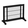 Relaxdays Barrière de sécurité, Extensible, escaliers et Portes, HxL : env. 56x70-115 cm, pour Enfants & Chiens, Noire