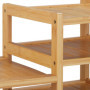 Relaxdays Support d'écran en Bambou, 5 tiroirs, réhausseur d'écran d'ordinateur et Laptop, HxLxP : 33x80x30 cm, Naturel