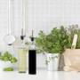 Relaxdays Lot de 4 Bouteilles avec Bec doseur, pour Huile et vinaigre, pour la Cuisine, 500 ML, en Verre, Transparent