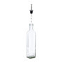 Relaxdays Lot de 4 Bouteilles avec Bec doseur, pour Huile et vinaigre, pour la Cuisine, 500 ML, en Verre, Transparent
