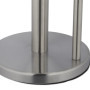 Relaxdays Support Non Fixe essuie-Tout, Acier Inoxydable, avec Barre d’arrêt, H x D : 35 x 15 cm, argenté