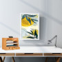 Relaxdays Organisateur Bureau, 2 tiroirs, 5 Compartiments, HxLxP: 26,5 x 33 x 24 cm, Bambou, Espace de Travail, Nature