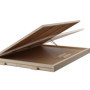 Relaxdays Plateau pour Puzzle allant jusqu'à 1 000 pièces, Ergonomique, 4 tiroirs, Bois de pin, Nature et Vert