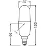 OSRAM LED Star Classic STICK, ampoule LED givrée en forme de bâton pour culot E14, blanc lumière du jour (6500K), 1050 lumens, r