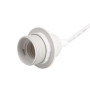 Douille de lampe E27 avec interrupteur et câble d'alimentation 3,5 m - Transparent