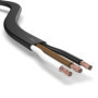 Auprotec Câble de véhicule 5 m - 3 x 1,5 mm² - Câble plat 3 fils - Câble électrique FLRYY - Pour remorque de voiture