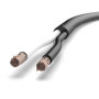 Auprotec Câble de véhicule 5 m - 2 x 0,75 mm² - Câble rond 2 fils noir/blanc- Câble électrique FLRYY - Pour remorque de voiture